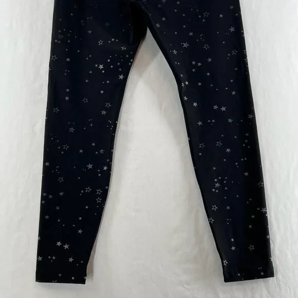 Beyond Yoga Tossed Star High Waist Crop Leggings Size S Iridescent Sparkle Black - Picture 6 of 12